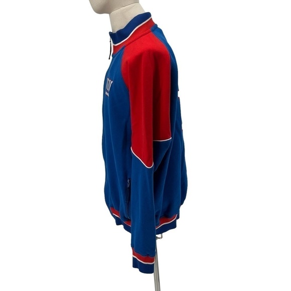 NFL NY Giants Blue Red Zip Up Fleece Jacket Size XL Men's - Picture 5 of 8